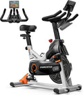 pooboo Exercise Bike, Adjustable Magnetic/Brake Pad Resistance Silent Belt Drive, Indoor Cycling Bike for Home Cardio, Fitness Stationary Bike with 350lbs/300lbs Weight Capacity &Upgraded Version Seat
