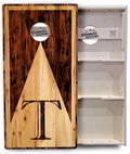 Tournament Cornhole Boards - Regulation 2'x4' Set 3/4" Baltic Birch - Bags Sold Separatetly (Wood Letter Design)