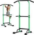 soges Power Tower Pull Up Bar Station, Free Standing Pull Up Rack Dip Station for Home Gym, Height Adjustable Home Strength Training Fitness Workout Equipment