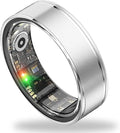 Fitness Tracker Ring for Women – Smart Ring with Heart Rate, SpO2, Blood Pressure, Sleep Monitoring, Step & Calorie Counter, 5ATM Waterproof, No Subscription Fee (Silver, 8)