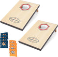 Cornhole Game Set Bean Bag Toss MDF 16"x11"- Built-in Storage, Convenient Carry Handles and 8 Premium Bean Bags, Great for Indoor & Outdoor Play