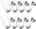 HZMM 8 Pcs Kayak Paddle Spring Snap Clips, Tent Pole Clips, Stainless Steel Push Button Clips, Tent Pole Push Button Spring Clips, Tube Locking Pin Clips for Kayak Paddle Camping Tent Pole