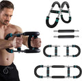 Twister Arm Trainer, Adjustable Resistance (60–110 lbs) 5Level Chest, Forearm & Biceps Strength Training Bar Portable & Detachable Home Gym Equipment with Anti-Slip Handles & Carry Bag for Men & Women