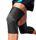 Sparthos Knee Compression Sleeves by (Pair) – Joint Protection and Support for Running, Sports, Knee Pain Relief – Knee Brace for Men and Women (Midnight Black, XX-Large)