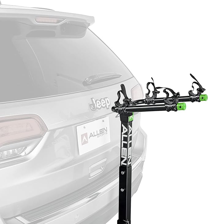 Allen Sports Deluxe 2-Bike Hitch Mount Rack, Model ZN520 Black