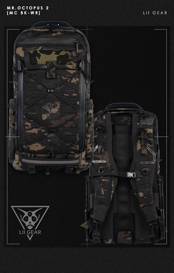 Lii gear New Octopus 2 Uhmwpe Outdoor Backpacks X-Pac Leisure Waterproof Outdoor Commuting Travel Hiking Backpacks