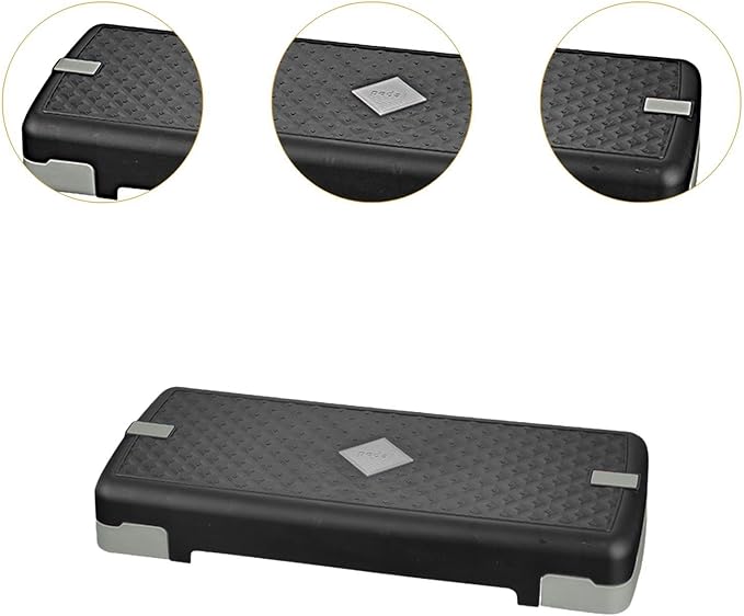 Generic Exercise Step Platform Aerobic Fitness Stepper Adjustable Workout Nonslip Textured Surface Training Load Bearing