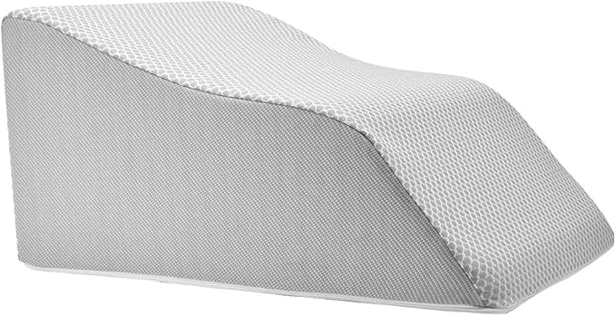 Lounge Doctor Elevating Leg Rest Wedge Pillow, Heather Grey, Small