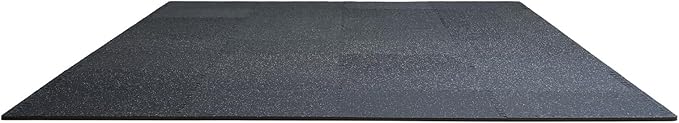 VEVOR 0.56 Inch Thick Gym Floor Mats, Rubber Top with EVA Foam, 25" x 25" Gym Flooring Workout Mats, Interlocking Puzzle Gym Mats for Gym, Home, Garage