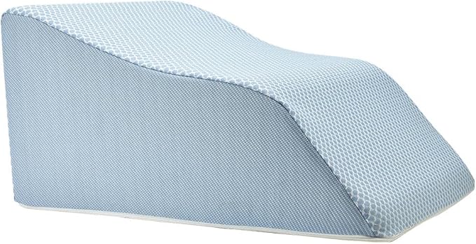 Lounge Doctor Elevating Leg Rest Wedge Pillow, Light Blue, Large