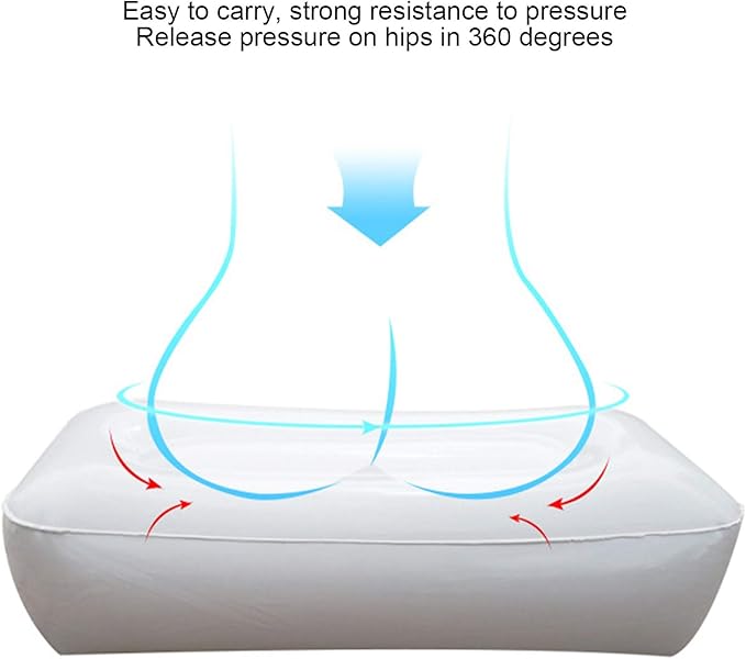 Inflatable Boat Seat Cushion for Kayak Fishing Boat, Soft PVC Moistureproof Outdoor Gear Cushion Accessory