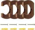 4 PCS Kayak Paddle Rack Hanging Board,Paddle Holder Hangers Racks Wall Storage Keeper Hanging Oar Wall Decor Oar Board Accessories for Paddle Storage Wall Rack,Kayak,SUP,Canoe Paddles.-Brown