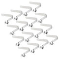 PATIKIL 8.3x8mm Kayak Paddle Snaps, 16 Pack Tent Pole Clips Steel V Shaped Single Pin Push Button Spring Clips Lock Tube Pole Clips for Camping Awning