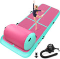 Inflatable Gymnastics Air Roller Set, Tumble Rolling Air Roller Gymnastics Barrel with Electric Pump for Kids Adults Home Outdoor Gymnastic Training Cheerleading Yoga