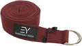 Everyday Yoga Super Strong Strap with Metal D-ring Buckle - Improve Flexibility, Stretching, and Physical Therapy Fitness.