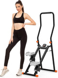 Stair Stepper for Home Gym - Foldable Vertical Climber Machine for Full-Body Workout, Cardio Exercise Machine with LCD Monitor, Adjustable Handlebar&Non-Slip Pedals -for Women&Men