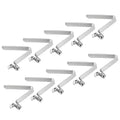 PATIKIL 8.5x5mm Kayak Paddle Snaps, 10 Pack Tent Pole Clips Steel V Shaped Single Pin Push Button Spring Clips Lock Tube Pole Clips for Camping Awning