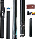 CRICAL Carbon Fiber Pool Cue Stick 58" Billiard Cue Sticks Professional Low Deflection Pool Sticks with 3/8 * 8 Pin Joint and 12.5mm Tip
