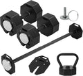 Adjustable Dumbbell Sets 160LBS/180LBS Durable Steel Build, Free Weights Dumbbells Set with Barbell/Kettlebell Handle Sets 3-in-1 Multifunctional Dumbbell Fitness Exercises for Home Gym Suitable Men/Women 80LB/90LBX2
