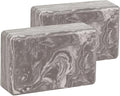 EXERZ Yoga Blocks 2 pack, Gym Blocks, Exercise Workout Fitness Bricks, Pilates Stretch Handstand Non-Slip