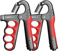 2PACK Grip Strength Trainer, 5-100KG (11-220 LB) Adjustable Resistance Forearm Hand Gripper Strengthener with Counter, Hand Wrist Exercise Workout Equipment for Home/Office Gym