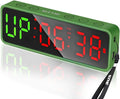 Small Gym Timer Clock Stopwatch Magnetic Workout Interval Timer, Large LED Digital Display, Home Accessories Countdown Clock for Home Gym Garage Schools