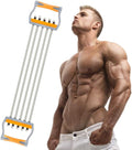 TOCO FREIDO Chest Expander | Arm Training, 5 Tubes Ajustable Arm Strength Trainer, Exercise Resistance Bands for Home Fitness Muscle Training Body Building