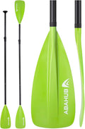 Abahub SUP Paddle - 3 Piece Adjustable Paddles - Lightweight Stand-up Paddle Oars for Paddleboard, Adjustable Aluminum Alloy Shaft 68" - 84", Black/Blue/Green/Orange/Red/Yellow Plastic Nylon Blade