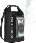 5L Waterproof Dry Bag, IPX6 Roll Top Waterproof Bag Backpack w/Phone Case/Pouch, Kayak Fishing Accessories For Kayaking, Fishing, Boating, Travel, Camping and Beach