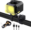 Ultra-Bright Rechargeable Bike Light, IPX5 8 Modes Including Fog Lights, Type-C Fast Charging, Rear Light with 5 Modes – Ideal for Night Riding, Mountain Biking, Commuting, Road Cycling