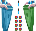 FunFling Granny Pants Yard Game - Oversized Outdoor Toss Game with 16 Throwing Balls for Adults & Kids, Giant Lawn Games for Backyard BBQ, Birthday Parties & Team Building Events