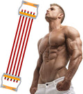 TOCO FREIDO Chest Expander | Arm Training, 5 Tubes Ajustable Arm Strength Trainer, Exercise Resistance Bands for Home Fitness Muscle Training Body Building