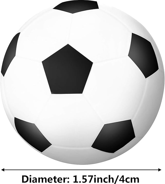 Blulu 48 Pcs Mini Soccer Stress Balls Bulk 1. 6 Inch Small Foam Balls for Kids Stress Relief Relaxation Soccer Party Favors Sport Team Gifts Party Bags Fillers Decoration School Carnival Reward