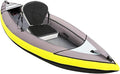 Kayak Seat, Universal Inflatable Seat with Backrest, Padded Thicken Cushion, Adjustable Strap, Comfortable Breathable EVA Material (Black)