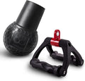Double D Handle for Cable Machine - Ergonomic Row Handle Cable Attachment - Triangle V Bar Grip LAT PullDown Attachments for Home Gym