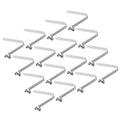 PATIKIL 10.5x7.5mm Kayak Paddle Snaps, 16 Pack Tent Pole Clips Steel V Shaped Single Pin Push Button Spring Clips Lock Tube Pole Clips for Camping Awning