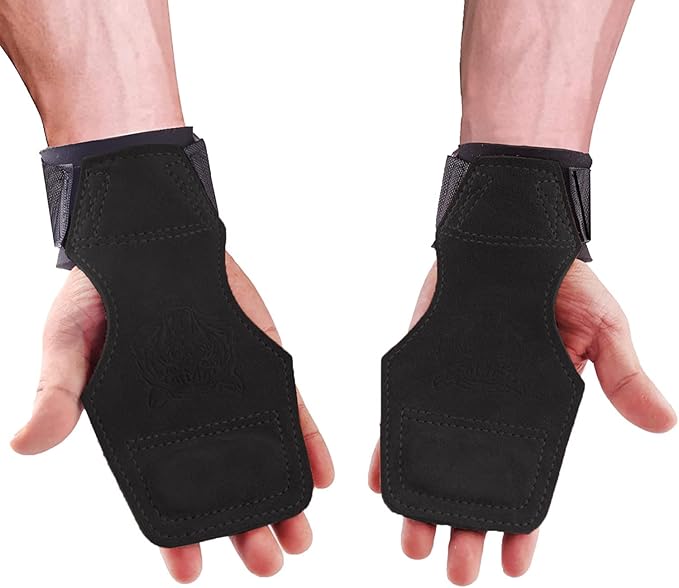 Wrist Straps for Weightlifting for Maximum Grip Support - Lifting Deadlift Strap & Weight Lifting Grips Gloves for Working Out Pull Up Deadlifting & Shrugs
