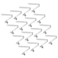 PATIKIL 8x5mm Kayak Paddle Snaps, 16 Pack Tent Pole Clips Steel V Shaped Single Pin Push Button Spring Clips Lock Tube Pole Clips for Camping Awning