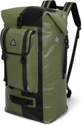 Haimont 100% Waterproof Roll-Top Backpack Heavy Duty Large Capacity IPX7 Dry Bag for Kayaking Rafting SUP Camping, 60/100L