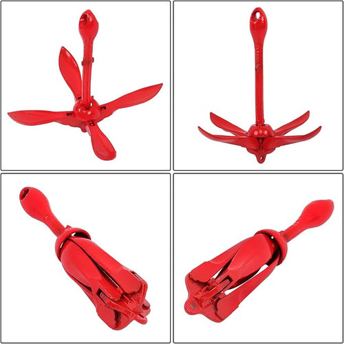 3.3 lb Folding Grapnel Anchor for Small Boats Kayaks Canoe Paddle Boards