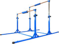 MARFULA Gymnastics Double Horizontal Bars 3Play Parallel Bars Uneven Bars Gymnastics Training Kip Bar with 304 Stainless Steel Regulating Arms & Fiberglass Rail for Indoor Outdoor Home Club Use