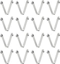 HARFINGTON 16pcs Double Button Kayak Paddle Snap Spring Clip 5.5x6x48mm 65Mn Spring Steel V-Shaped Solid Lift Telescopic Locking Tube Pole Clips for Tent Umbrella Camping