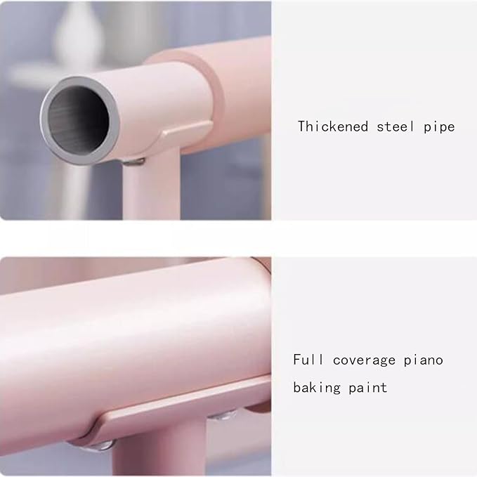 Adjustable Ballet Barre 65-105cm, Portable Freestanding Dance Stretching Bar for Home Studio, Ideal Balance Equipment for Adults & Kids