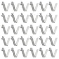 HARFINGTON 30pcs Single Button Kayak Paddle Snap Spring Clip 6x10.5x38mm 65Mn Spring Steel V-Shaped Hollow Lift Telescopic Locking Tube Pole Clips for Tent Umbrella Camping