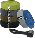 VRTX Fabric Resistance Bands for Men & Women | Long Exercise Band for Workout, Stretch, Yoga, Full Body Training | Soft Mesh Cloth, Non-Slip, High Durability Elastic Straps