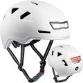 Bike Helmet with LED Lights - Urban Bicycle Helmet for Adults, Men & Women - CPSC & NTA-8776 Dual Certified - Class 3 E-Bikes, Scooters, Onewheel, Commuter, Mountain