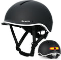 Bike Helmet for Adult: Bicyle Helmet with EPS Foam Interior for Men & Women, Adjustable Cycling Helmet with LED Light Safety Certified for Commuting