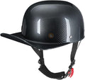 Vintage Retro Open Face Motorcycle Helmet Baseball Cap Half Helmets Men Women for Moped Cap Jet Scooter Street Cruiser - DOT Certified