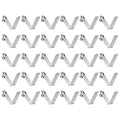 HARFINGTON 30pcs Single Button Kayak Paddle Snap Spring Clip 8x10.5x42mm 65Mn Spring Steel V-Shaped Solid Lift Telescopic Locking Tube Pole Clips for Tent Umbrella Camping