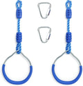 Ninja Ring Fitness Gymnastic Ring Climbing Bar Workout Outdoor Backyard Playground Training Equipment Play Set, Jungle Gym Fist Hanging Swing Monkey Bars Ninja Warrior Obstacle Course Trapeze Playsets